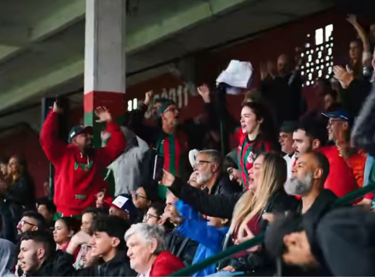 imagem da materia: Torcida da Portuguesa Santista celebra conquista histórica