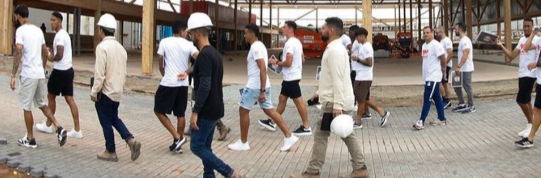 imagem da materia: Atletas do Red Bull Bragantino visitam novo CT