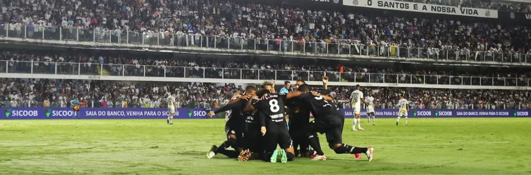 imagem da materia: Retrospecto do Massa Bruta jogando na Vila Belmiro