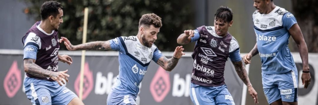 imagem da materia: Santos treina para enfrentar Botafogo, sem Rincón
