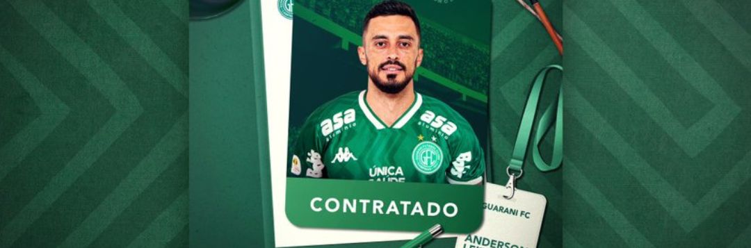 imagem da materia: Guarani contrata lateral Helder e volante Anderson Leite