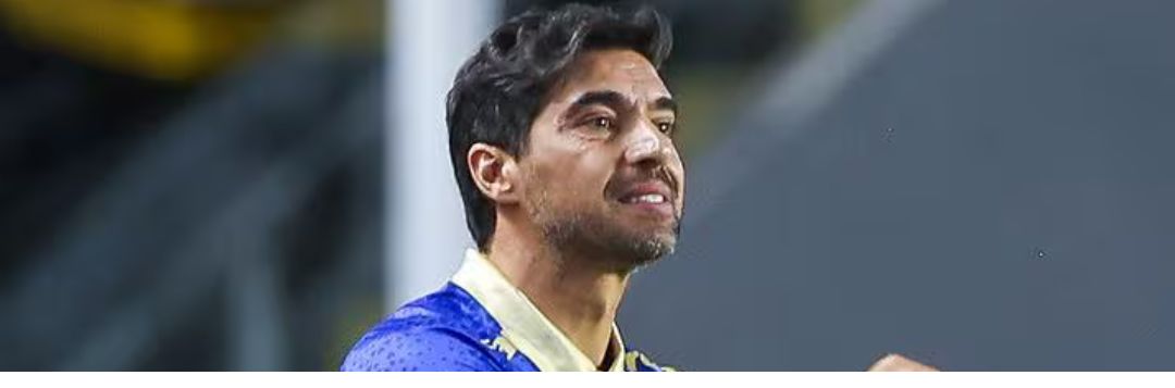 imagem da materia: Mosaico da torcida em homenagem a Abel Ferreira emociona treinador