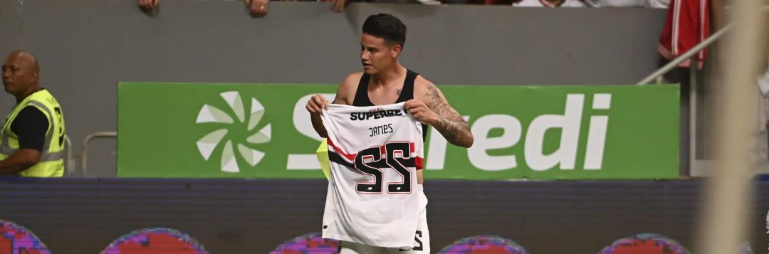 imagem da materia: James Rodríguez vai retornar ao banco no Choque-Rei