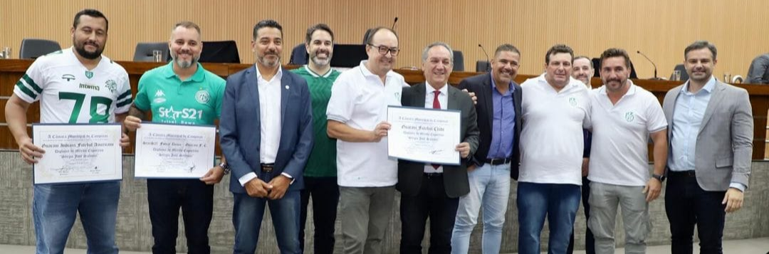 imagem da materia: Guarani recebe homenagem da Câmara municipal de Campinas