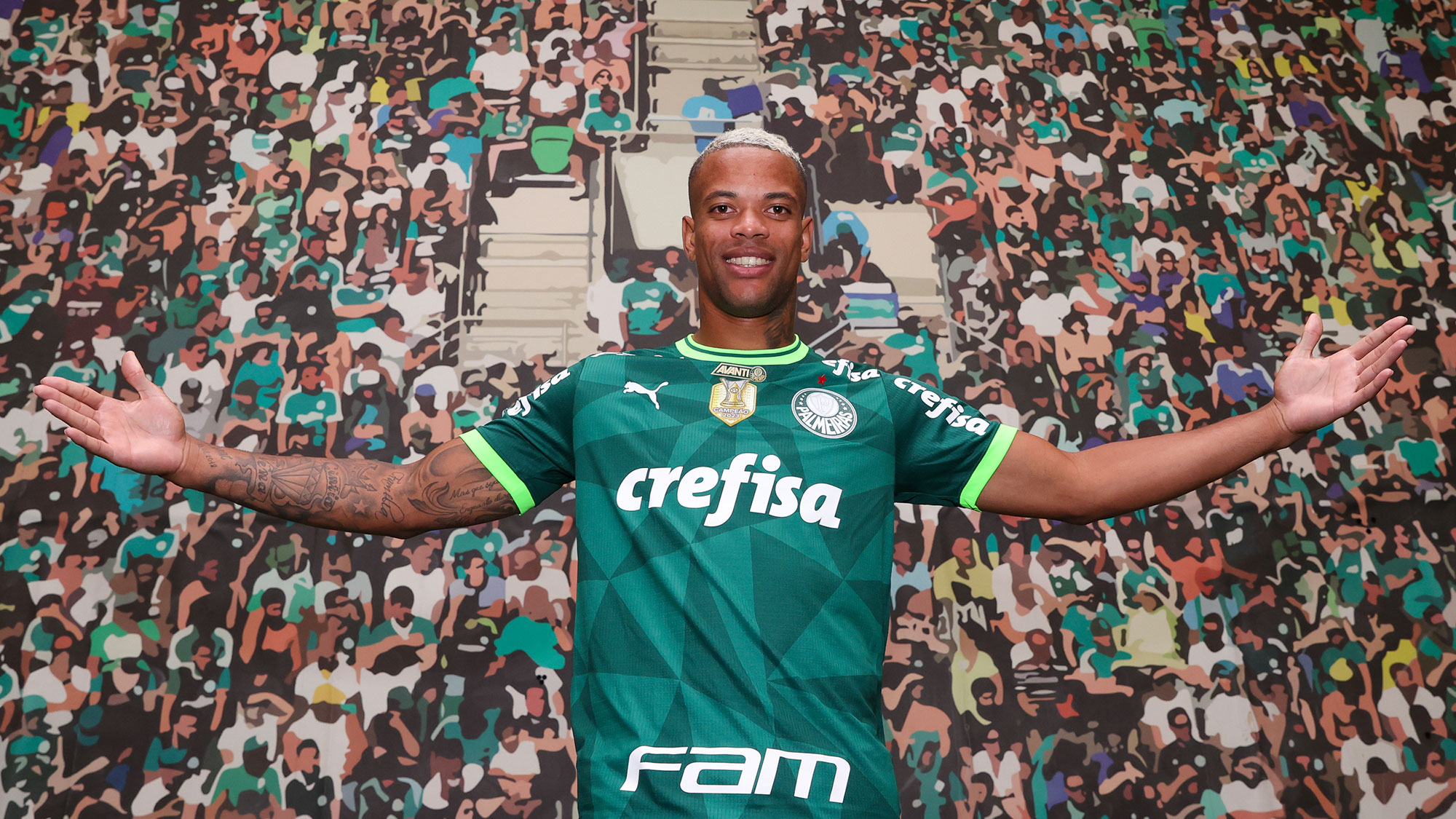 imagem da materia: Com alta concorrência, Caio Paulista luta por espaço no Palmeiras