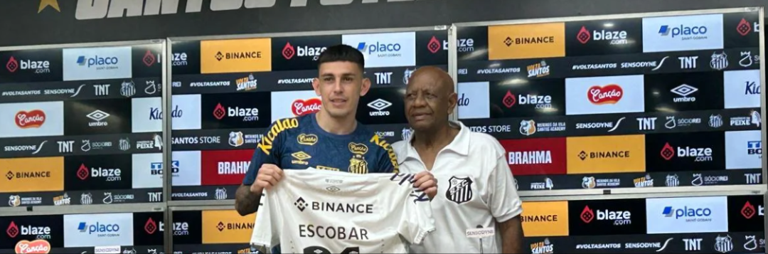 imagem da materia: Escobar recorda atentado, celebra chegada ao Santos e diz: