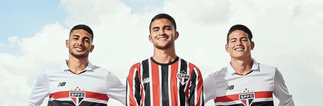 imagem da materia: São Paulo anuncia novos uniformes junto à New Balance