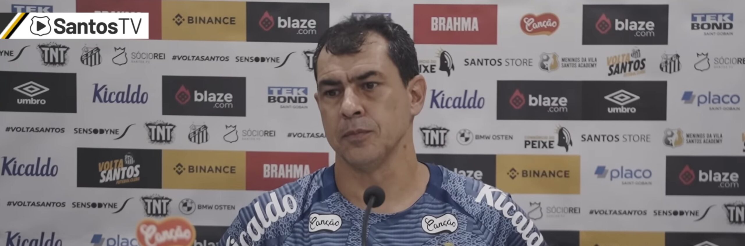 imagem da materia: Fábio Carille comenta derrota do Santos para o América-MG