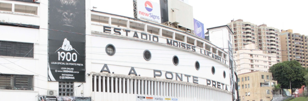 imagem da materia: Ponte Preta transforma Moisés Lucarelli em ponto de arrecadações
