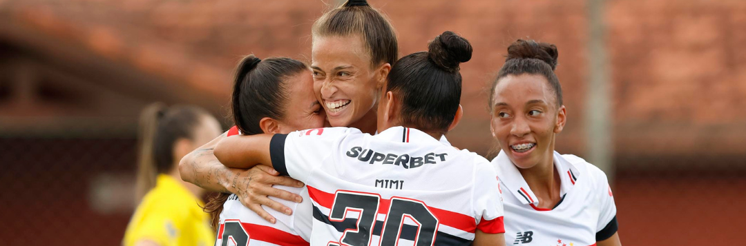 imagem da materia: São Paulo goleia Atlético-MG no Brasileirão Feminino
