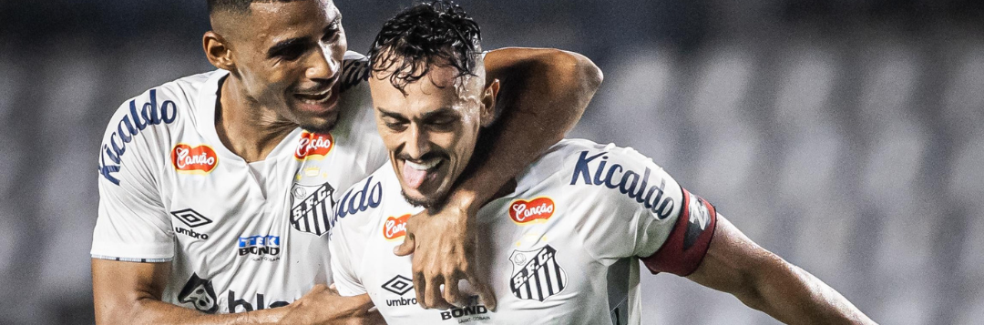 imagem da materia: Santos goleia Guarani e segue 100% na Série B