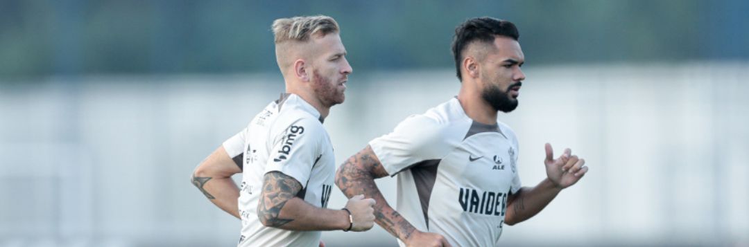 imagem da materia: Raniele e Pedro Henrique fazem atividade no gramado