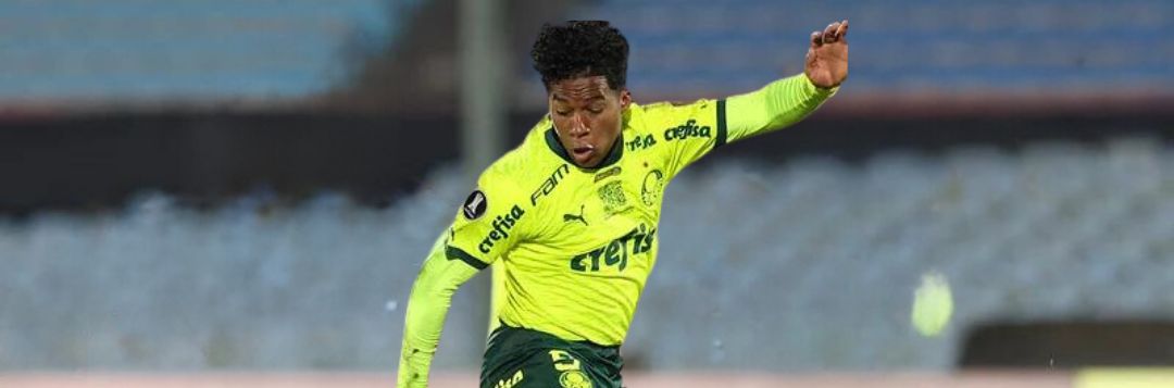 imagem da materia: Endrick cumpre outra meta do acordo entre Palmeiras e Real Madrid