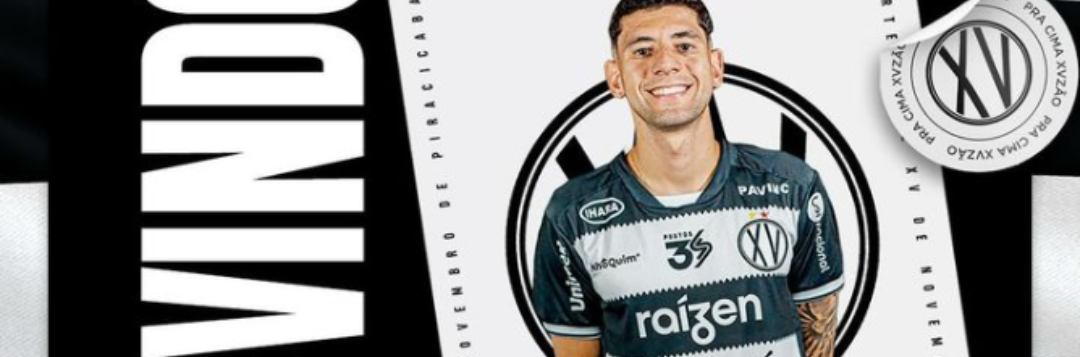 imagem da materia: XV de Piracicaba contrata atacante com passagem pela Europa