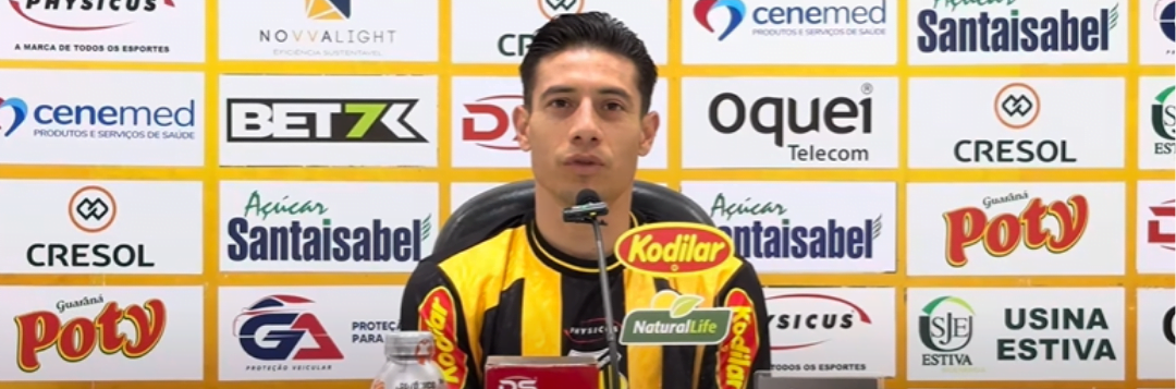imagem da materia: Novorizontino apresenta o meia Óscar Ruiz oficialmente