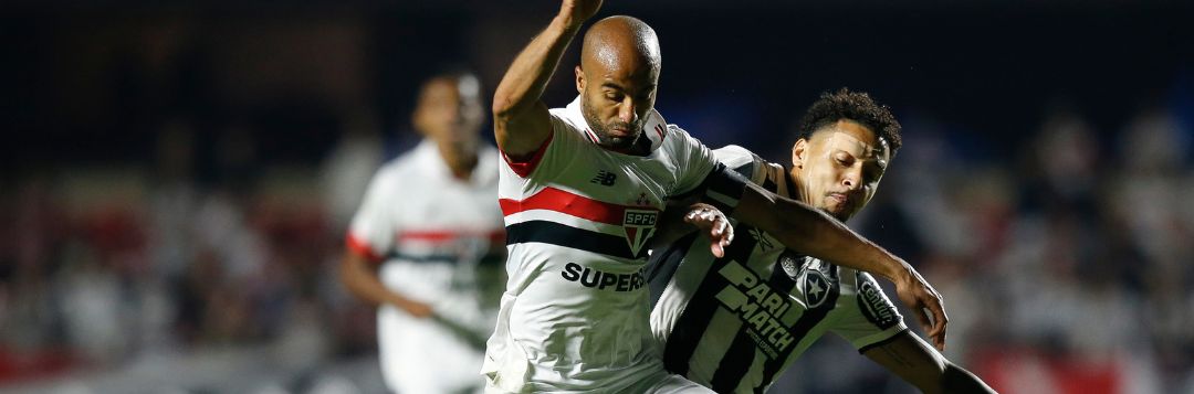 imagem da materia: São Paulo sai na frente, mas empata contra o Botafogo
