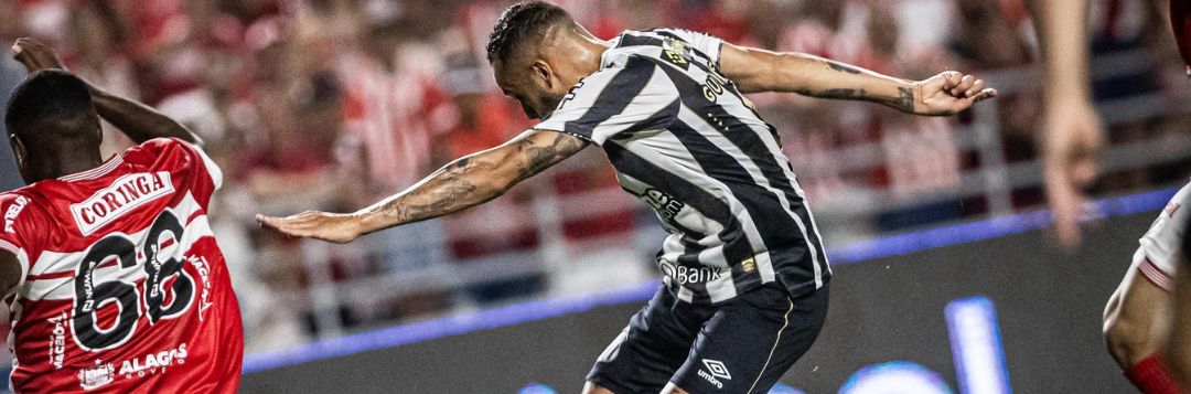 imagem da materia: Santos empata com CRB, mas mantém liderança na Série B
