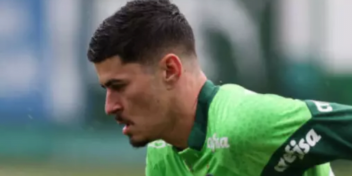 imagem da materia: Rômulo se recupera de lesão e volta aos treinos no Palmeiras