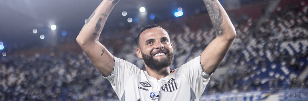 imagem da materia: Guilherme brilha no Santos e lidera participações em gols