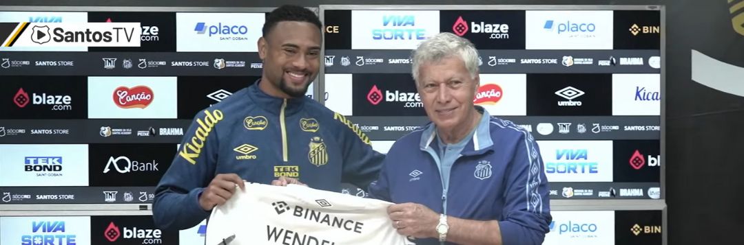imagem da materia: Wendel Silva é apresentado pelo Santos: