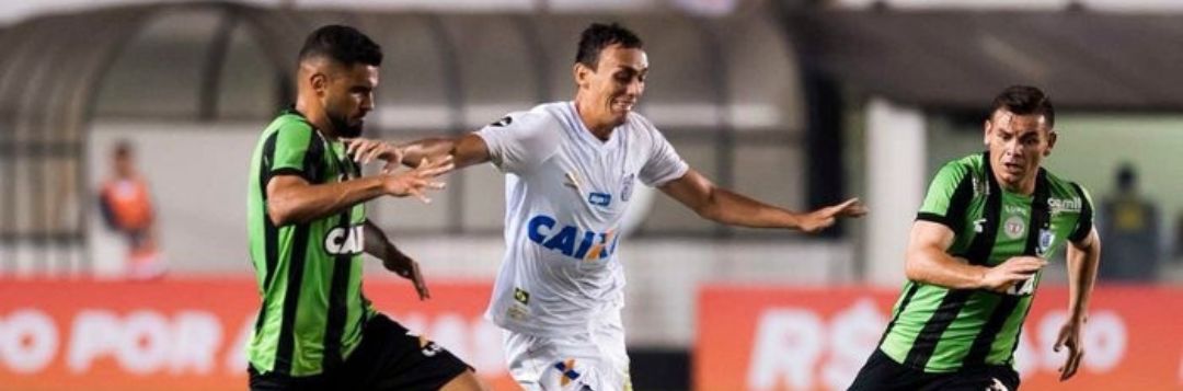 imagem da materia: Santos tem retrospecto recente ruim contra o América-MG