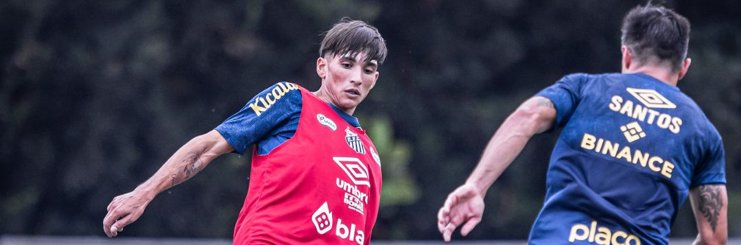 imagem da materia: Laquintana pode estrear pelo Santos, mas Njie é desfalque