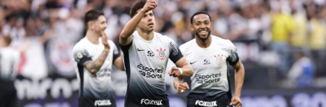 imagem da materia: Após vencer Atlético-GO, Corinthians diminui risco de queda
