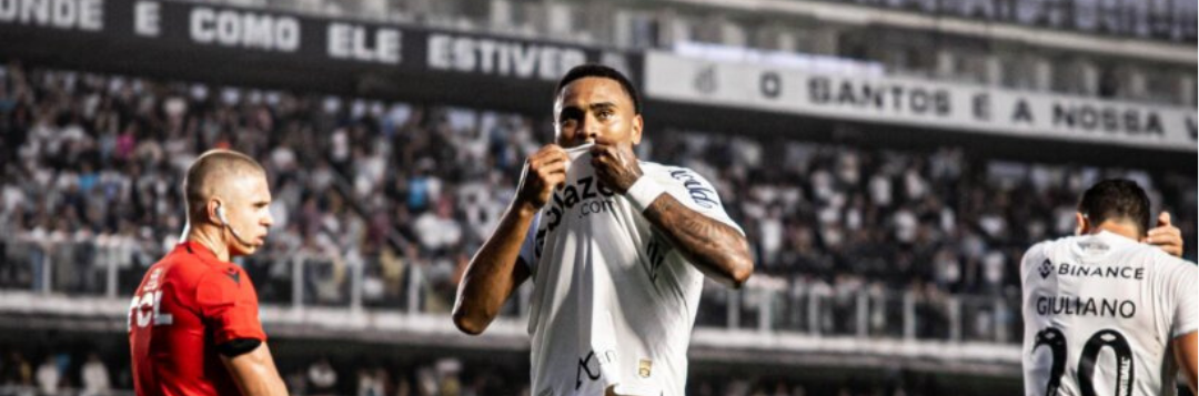 imagem da materia: Wendel Silva comemora adaptação rápida e boa fase no Santos