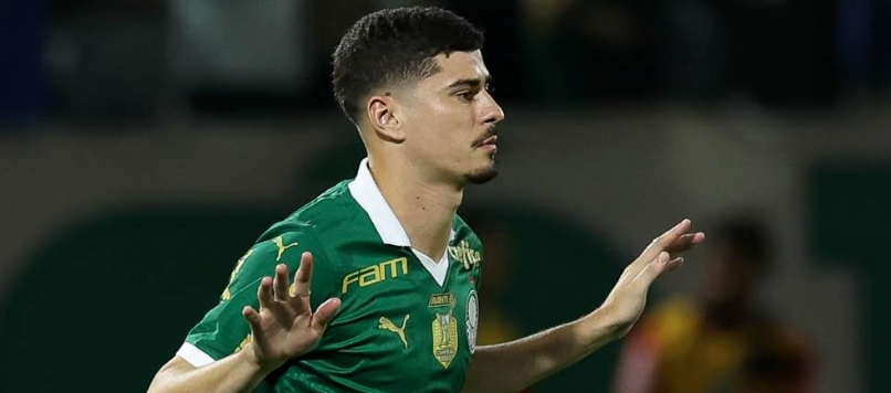 imagem da materia: Rômulo segue com poucas oportunidades no Palmeiras