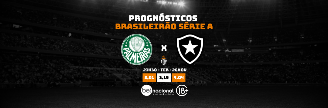 imagem da materia: Palpites Palmeiras x Botafogo - Série A