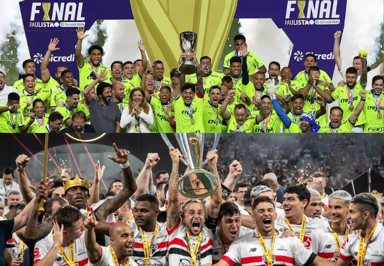 imagem da materia: São Paulo e Palmeiras são paulistas com mais taças em 2024