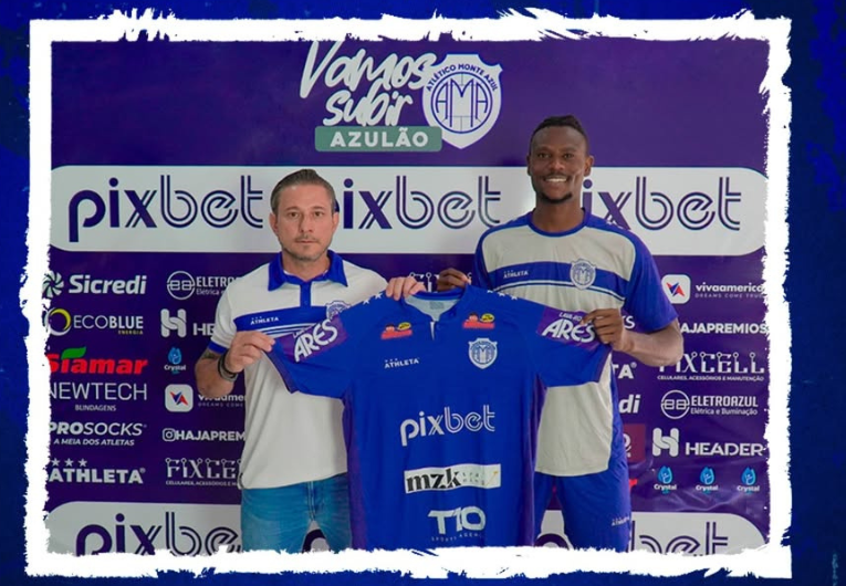 imagem da materia: Monte Azul renova com zagueiro nigeriano para a Série A3