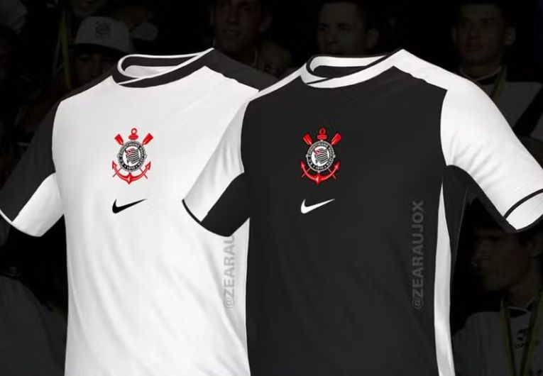 imagem da materia: Provável novo uniforme do Corinthians tem detalhes vazados