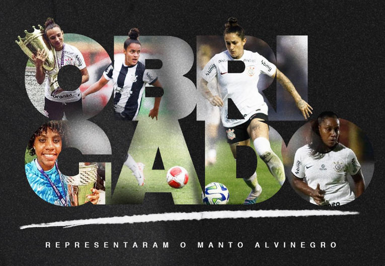 imagem da materia: Corinthians feminino anuncia saída de cinco jogadoras