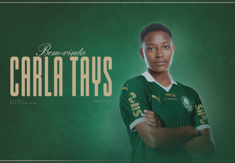 imagem da materia: Palmeiras anuncia zagueira Carla Tays como reforço
