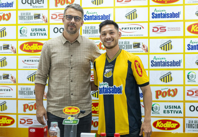 imagem da materia: Novorizontino apresenta oficialmente Luis Oyama
