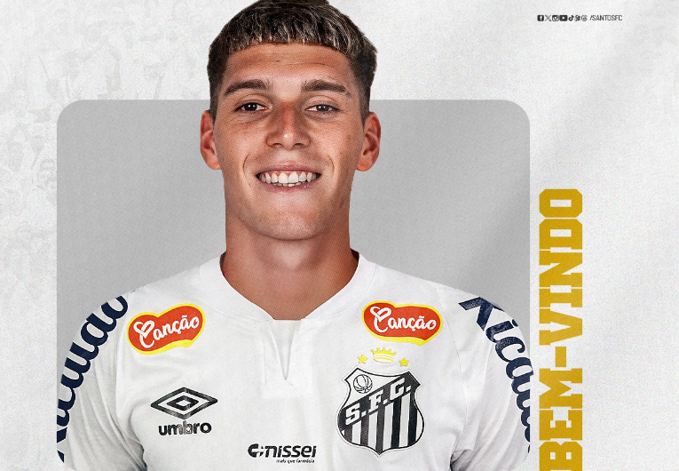 imagem da materia: Santos anuncia a contratação de Benjamín Rollheiser