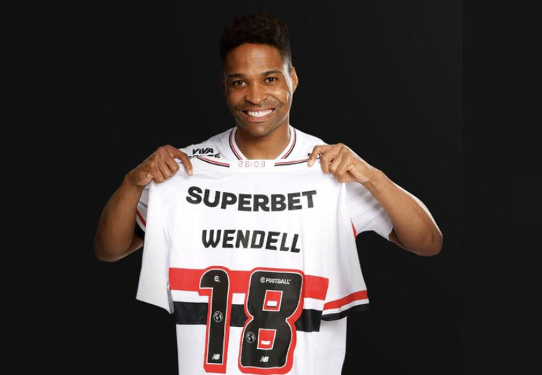 imagem da materia: São Paulo anuncia Wendell oficialmente - Vestirá a camisa 18