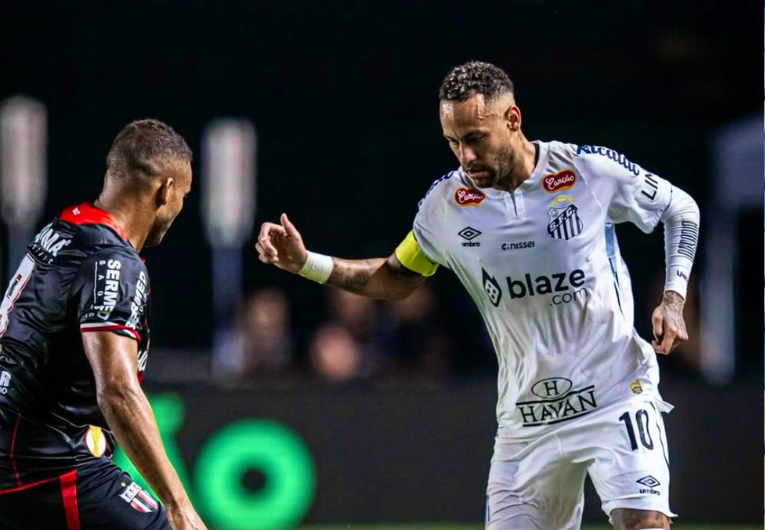 imagem da materia: Em reestreia de Neymar, Santos e Botafogo empatam em 1 a 1