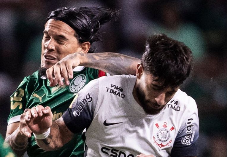 imagem da materia: Com Hugo herói, Corinthians empata com Palmeiras no Allianz