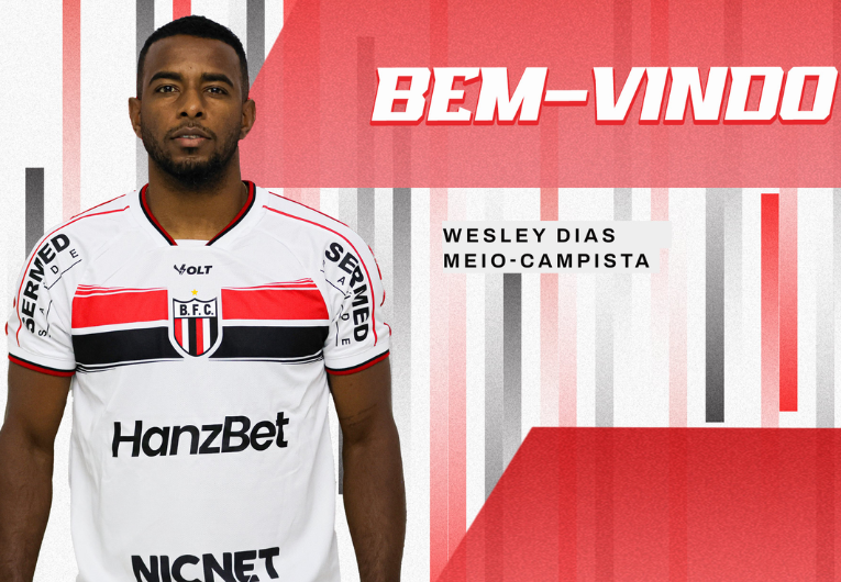 imagem da materia: Wesley Dias é anunciado como reforço do Botafogo-SP
