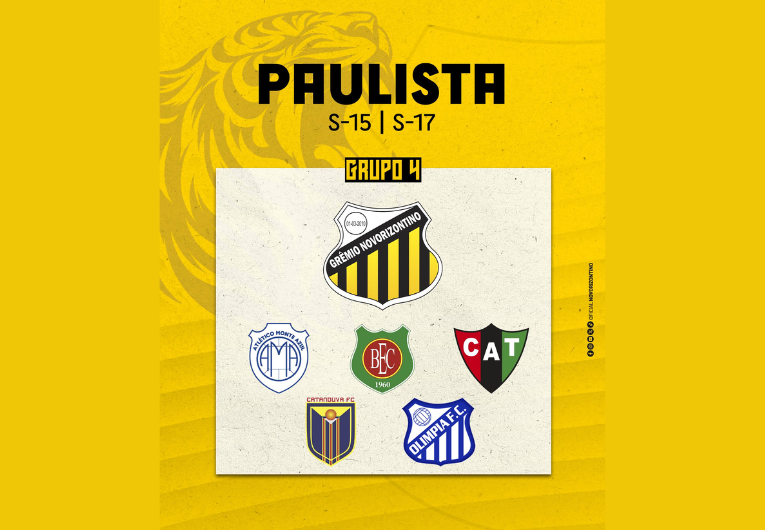 imagem da materia: Tigre conhece adversários do Paulista Sub-15 e Sub-17