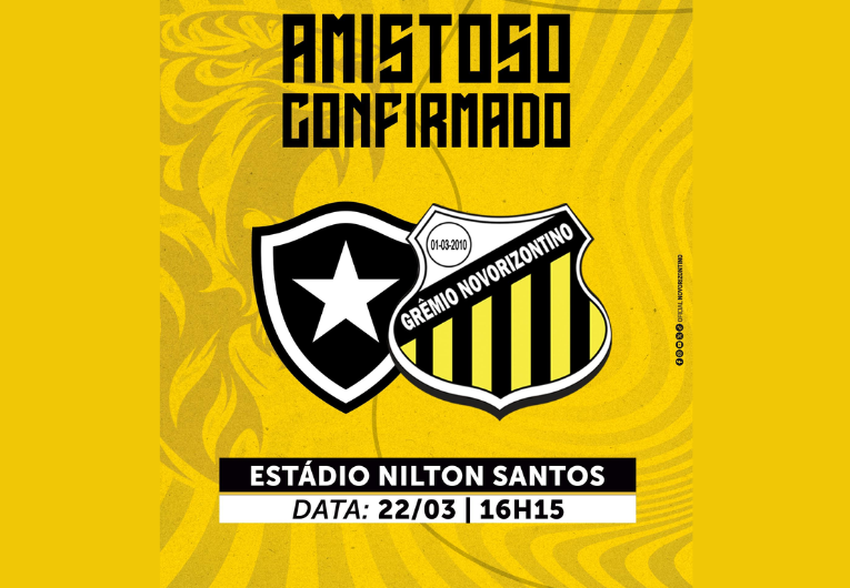 imagem da materia: Novorizontino fará amistoso contra Botafogo-RJ