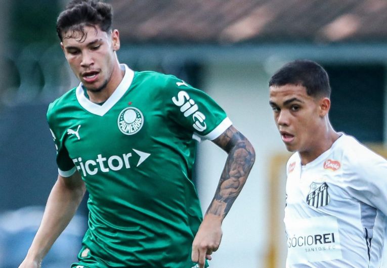 imagem da materia: Palmeiras Sub-20 perde invencibilidade diante do Santos Sub-20