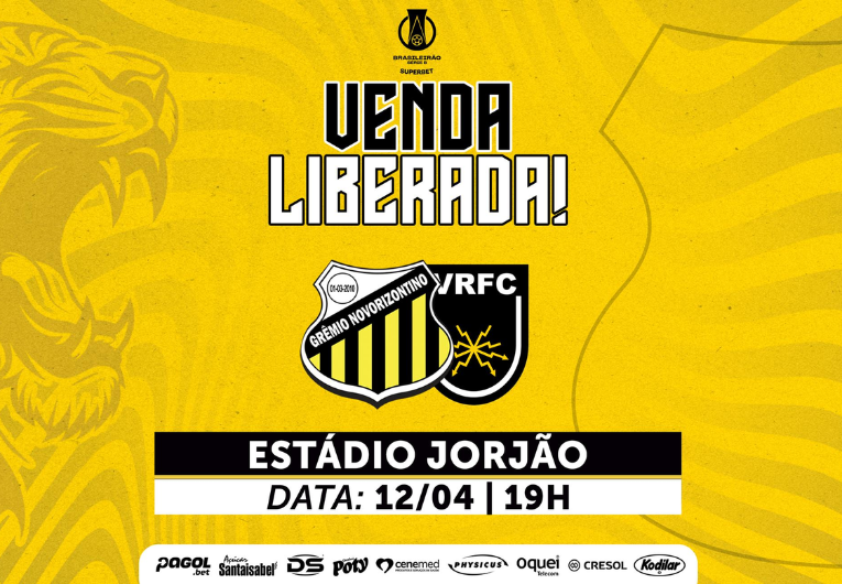imagem da materia: Novorizontino convoca torcida para estreia em casa na Série B