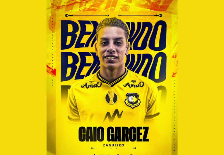 imagem da materia: São Bernardo anuncia zagueiro Caio Garcez para a Série C