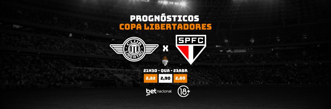 imagem da materia: Palpites: Libertad-PAR x São Paulo - Libertadores