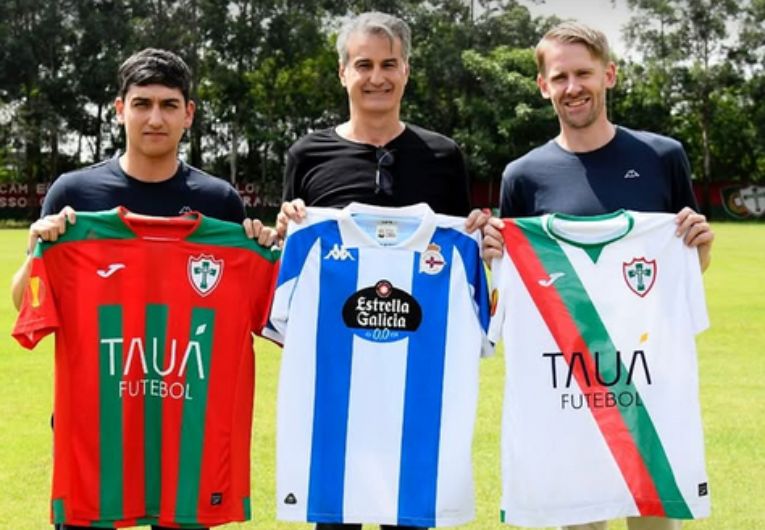 imagem da materia: Representantes do La Coruña visitam CT da Portuguesa