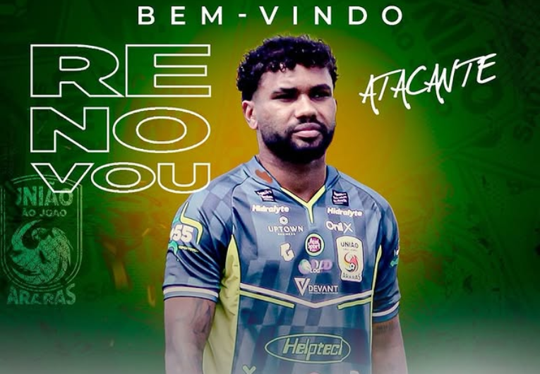 imagem da materia: União São João renova com atacante para Copa Paulista