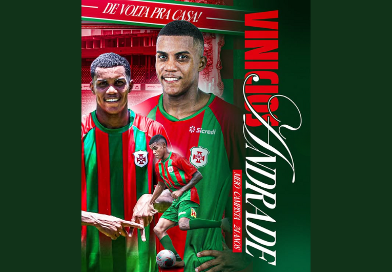 imagem da materia: Vinicios Andrade retorna à Briosa para a Copa Paulista